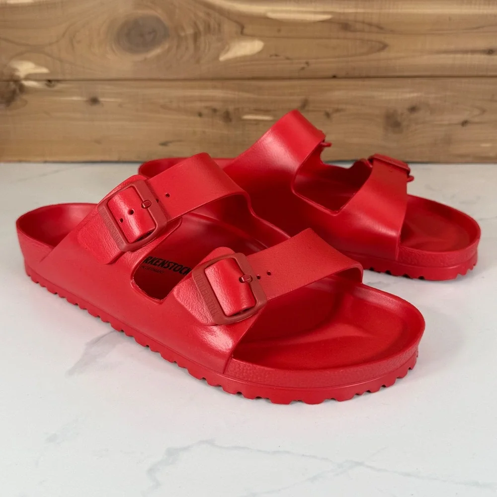 Birkenstock Arizona Essentials EVA Red Sandals Mens 13 EU 46 Waterproof Slides